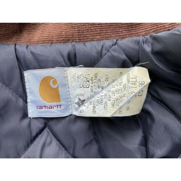 Size 52 TALL CARHARTT CQ196 Quilted Lined Ridge Coat Jacket - Picture 4 of 7